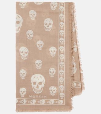 Alexander McQueen Bufanda Skull de seda