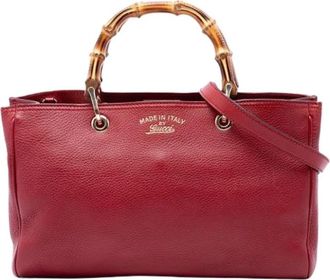 Gucci Pre-owned Bamboo Shopper Satchel - - Pre-owned - Donna - Rosso - ONE SIZE