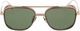 Linda Farrow Boyd Zonnebril - unisex - Zonnebrillen - Geel - ONE Size - Accessoires
