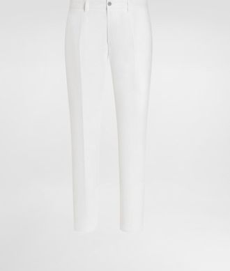 Dolce & Gabbana Linen Pants - Man Pants And Shorts White 54