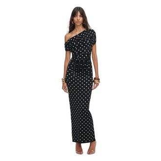 Self Portrait Maxi Dresses, female, Black, Size: S Lace Dress