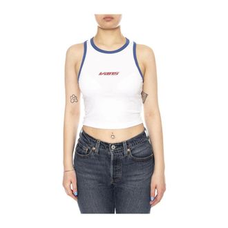 Vans Dames, Tops, Wit, Maat: M Katoen