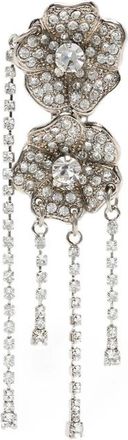 Alessandra Rich Crystal-embellished Floral-motif Earrings