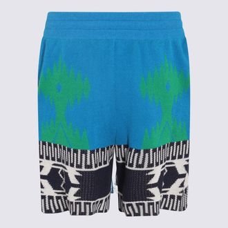 Alanui Mens Shorts Blue Forest-Gre _co Pa Forest/gre