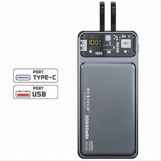 Trade Shop Trade Shop - Copy Of Power Bank 10000 Mah 2 Usb Bater&iacute;a Externa Port&aacute;til Cargador Maxtech Pa-tm014