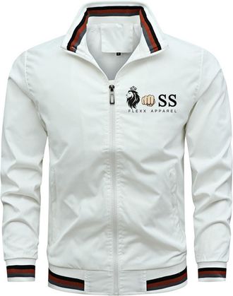 Generic Jackets Bomber Men Casual Lightweight Windbreaker Winter Coat Warm UK Jacket Mens Sherpa Vintage Style White