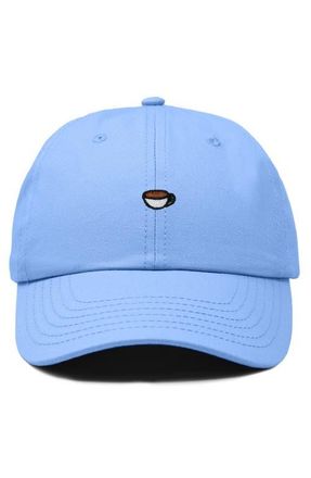 Dalix Womens Lil Coffee Dad Hat in Light Blue at Nordstrom