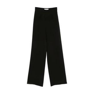 Max Mara Pantalones de tiro alto - Trousers - Mujer - Negro - M