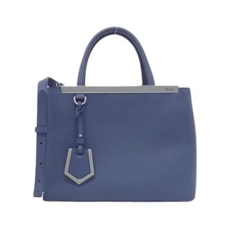 Fendi Pre-owned Vintage Handbag - Dames - Vintage Handtas - Blauw - ONE Size - Leer - Vintage
