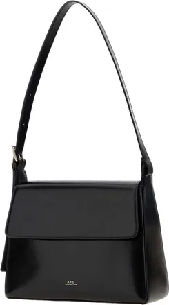 A.P.C. Vache Leather Shoulder Bag - Black