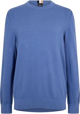 HUGO BOSS Mens Ecaio P Knitted Jumper in Open Blue - Size X-Large