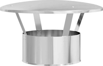 vidaXL Cubierta Para Chimenea Plateado 35 X 35 X 20 Cm Vidaxl