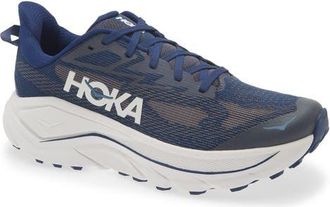 Hoka One One Challenger 8 Trail Running Shoe in Midnight Blue /Grout at Nordstrom, Size 11.5