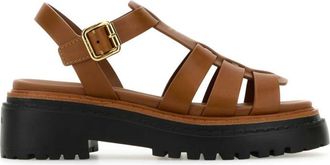 Prada Brown Open Toe Sandals