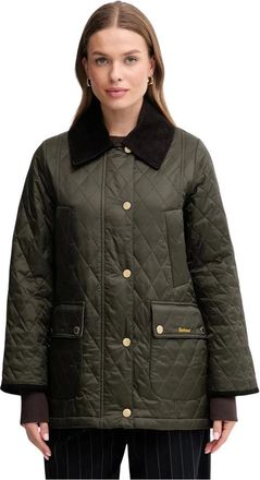 Barbour Jassen, Dames, Groen, M, Modern Beadnell Quilted Jacket