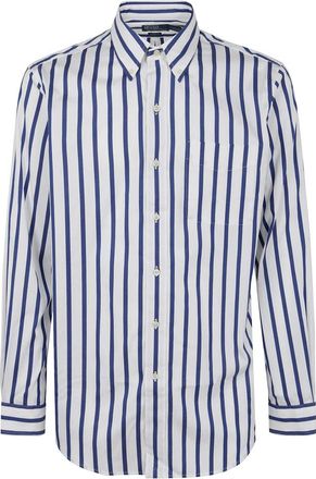 Polo Ralph Lauren Overhemden, Heren, Wit, M, Katoen, Sportshirt met Lange Mouwen
