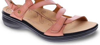 Revere Comfort Shoes Womens Miami Sandal - Wide In Peachy