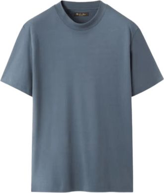 Loro Piana Ray T-Shirt - Heren - T-shirts - Grijs - 4XL - Katoen - Tops