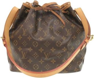Louis Vuitton Pre-owned Bucket Bags, female, Brown, Size: ONE SIZE Pre-owned Canvas shoulder-bags