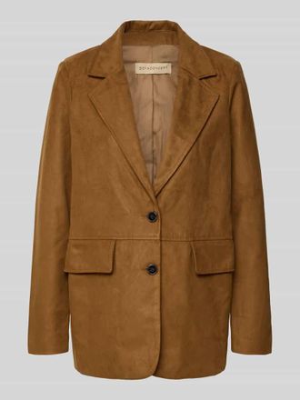 Soyaconcept Regular Fit Blazer mit Pattentaschen Modell VESNA in Camel, Gr&ouml;&szlig;e 38