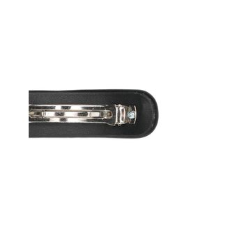 Versace Medusa-Embellished Calf Leather Hair Clip - Black