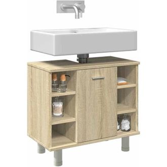 vidaXL Mobile da Bagno Rovere Sonoma 60x32x53,5cm in Legno Multistrato - Vidaxl