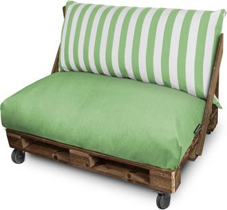 Happers Happers - Coj&iacute;n Para Palets Toldotex Verde Respaldo 120x45x25 (rayado) Verde