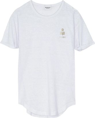 Isabel Marant Koldia T-Shirt - Dames - T-shirts - Wit - XS - Linnen - Tops