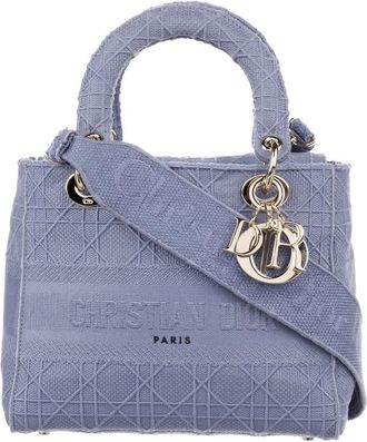 Dior Pre-owned Dior Medium Canvas Cannage Lady D Lite 50-MA-0270