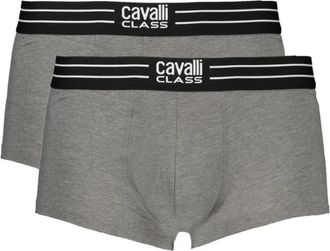 Cavalli Grijze Katoenen Ondergoed - Heren - Onderbroek - Grijs - S - Katoen - Ondergoed