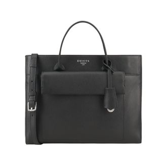 Dents Womens Corvina Leather Shoulder Bag - Black