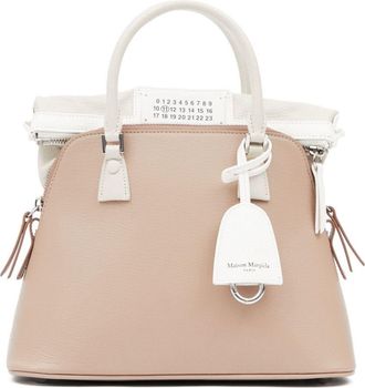 Maison Margiela 5AC Classique leather tote bag - unisex - Calf Leather/Polyester/Goat Skin - OS - Neutrals