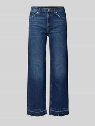 Joop Jeans in verk&uuml;rzter Passform mit Fransen in Jeansblau, Gr&ouml;&szlig;e 26