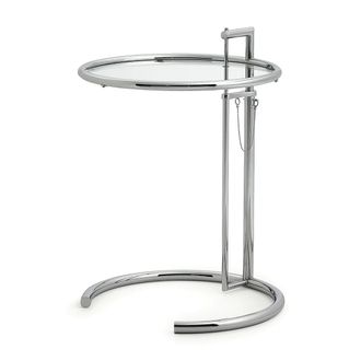 ClassiCon Adjustable Table E1027, chrom / Kristallglas
