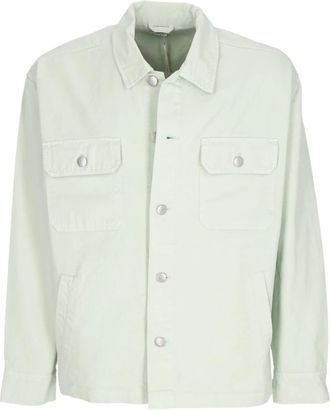 Obey Surf Spray Overhemdjasje met Kraag - Heren - Zomerjassen - Groen - XL - Katoen - Jassen