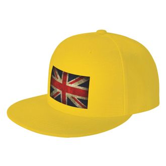 Generic The Union Jack British Flag Dad Cap Washed Peak Cap Soft Trucker Hat for Travel Hunting Golf