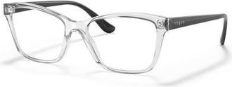 Vogue Eyewear 51mm Rectangle optical glasses in Transparent at Nordstrom