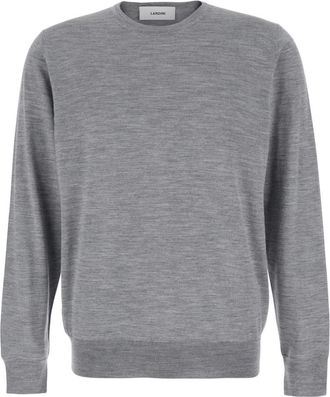 Lardini Grey Crew Neck Sweater