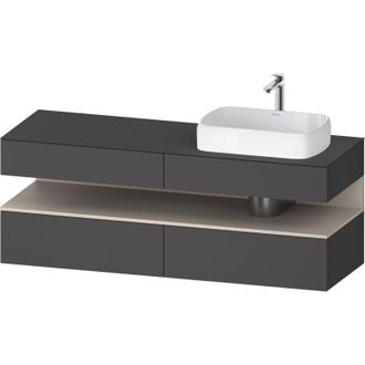 Duravit Qatego Consola Mueble Bajo Lavabo, 2 Extensiones, 2 - Duravit