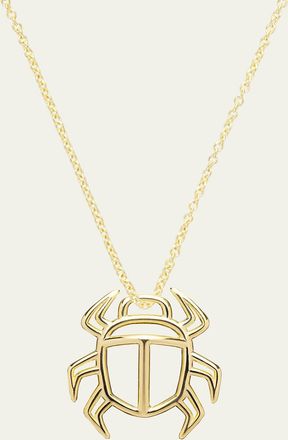 Aliita Beetle Necklace in 9k Gold