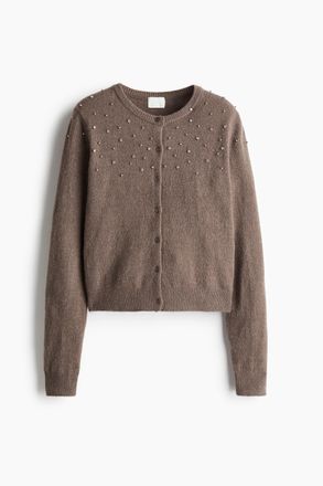 H&M Cardigan mit Verzierung - Beige
