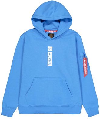 Alpha Industries Alpha Industries Mens Puff Print Hoodie - Blue - Size X-Large