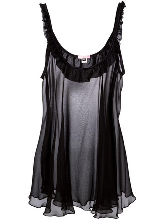 Gilda & Pearl Bardot Black Babydoll slip - Zwart
