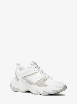 Michael Kors Chase Mixed-Media Trainer