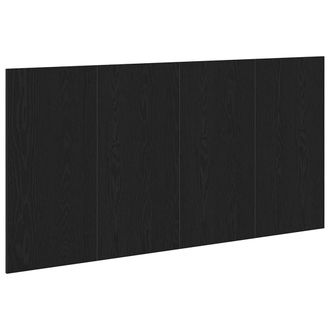 vidaXL Cabecera Negra De Roble 160x1,5x80 Cm De Madera De Ingenier&iacute;a Vidaxl