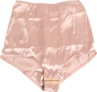 Dolce & Gabbana Pink Acetate High Waist Shorts Panty Womens Underwear