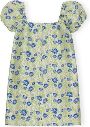 Ganni 3D Jacquard Mini Dress - Size 10/12 Grey