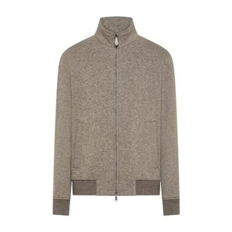 Seventy Capospalla Doppio In Maglia Misto Cashmere - Heren - Sweatshirts & Hoodies - Beige - Maat: M Kasjmier