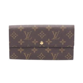 Louis Vuitton Pre-owned Wallets, female, Brown, Size: ONE SIZE Pre-owned Long Wallet (bi-fold)