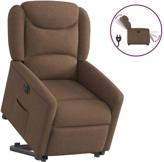 vidaXL Vidaxl - Sill&oacute;n El&eacute;ctrico Reclinable Elevable De Tela Marr&oacute;n
